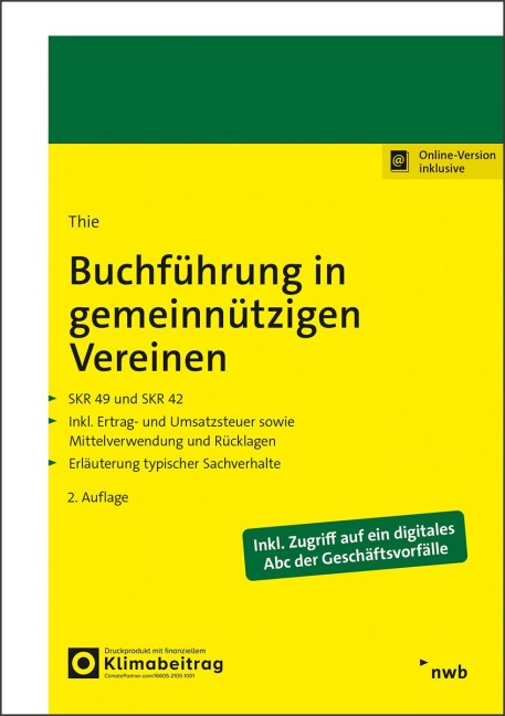 Buchführung in gemeinnützigen Vereinen - Bernhard Thie