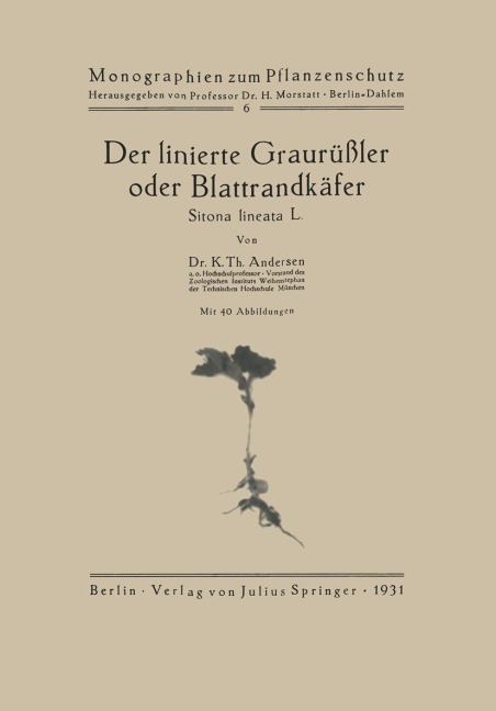 Der linierte Graurüßler oder Blattrandkäfer - K. Th. Andersen