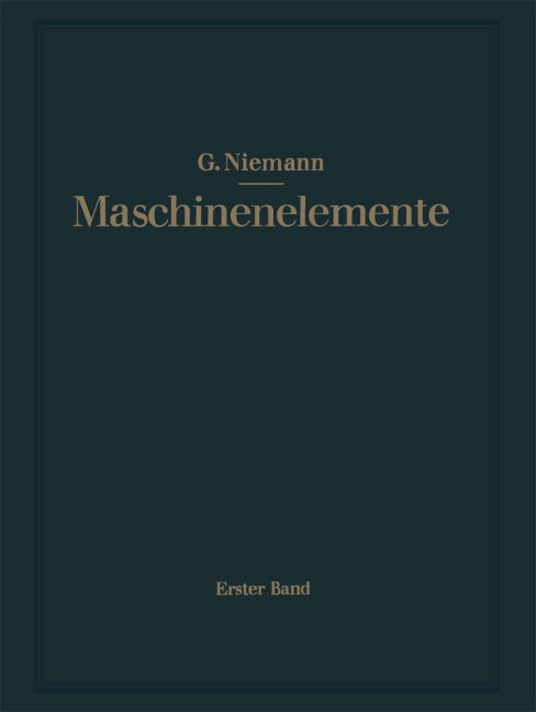 Maschinenelemente - Gustav Niemann