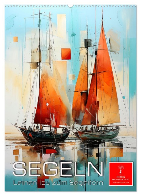 Segeln - Leinen los zum Segeltörn (Wandkalender 2026 DIN A2 hoch), CALVENDO Monatskalender - Peter Roder