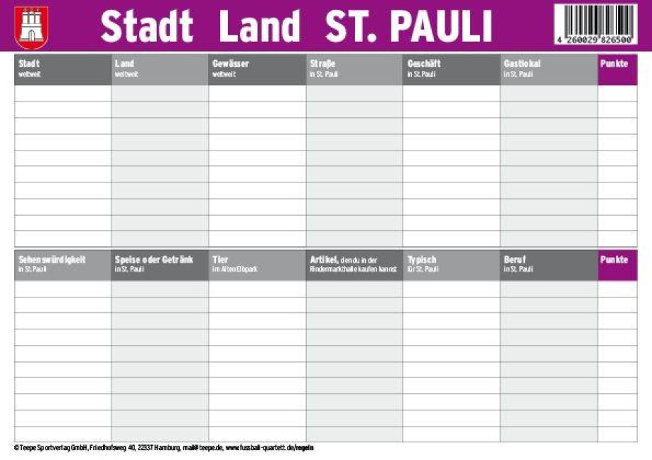 Hamburg: Stadt Land St. Pauli - 