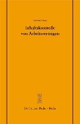 Cover-Bild zum Titel 'Inhaltskontrolle von Arbeitsverträgen' von 'Reinhard Singer'