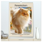 Cover-Bild zum Titel 'Perserkatzen. Zauberhafte Langhaar-Divas in Szene gesetzt (hochwertiger Premium Wandkalender 2026 DIN A2 hoch), Kunstdruck in Hochglanz' von 'Rose Hurley'