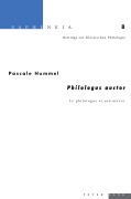 Cover-Bild zum Titel 'Philologus auctor' von 'Pascale Catherine Hummel'