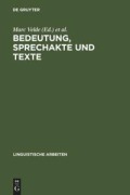 Cover-Bild zum Titel 'Bedeutung, Sprechakte und Texte' von ''