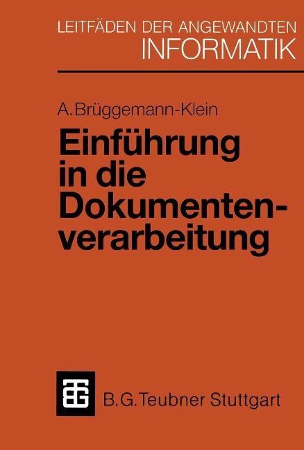 Einführung in die Dokumentenverarbeitung - Anne Brüggemann-Klein