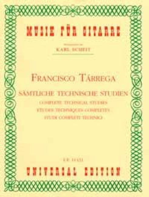 Sämtliche technische Studien - Francisco Tárrega
