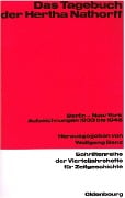 Cover-Bild zum Titel 'Das Tagebuch der Hertha Nathorff' von ''