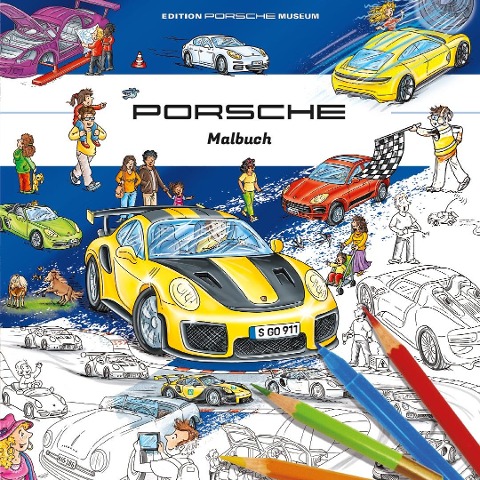 Porsche Malbuch für Kinder - 