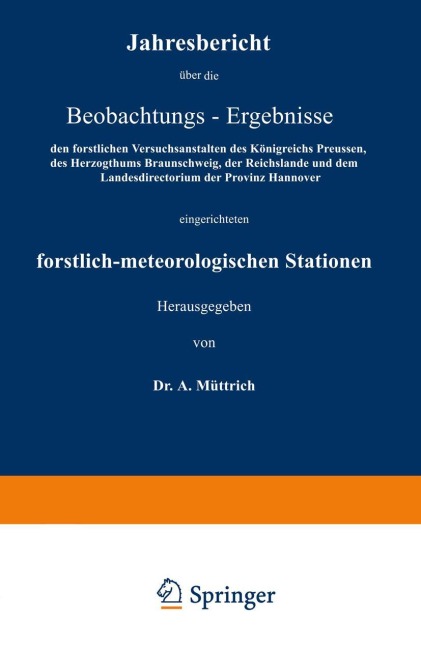 Jahresbericht über die Beobachtungs-Ergebnisse - A. Müttrich