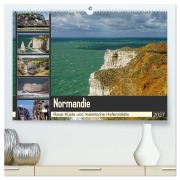 Cover-Bild zum Titel 'Normandie - Raue Küste und malerische Hafenstädte (hochwertiger Premium Wandkalender 2027 DIN A2 quer), Kunstdruck in Hochglanz' von 'Silke Liedtke Reisefotografie'