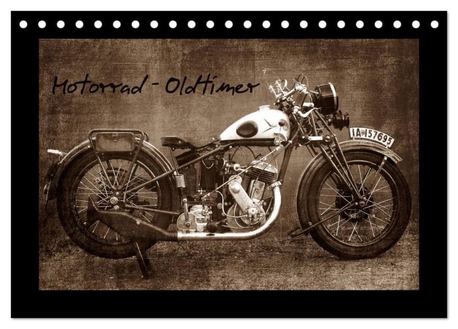 Motorrad Oldtimer (Tischkalender 2026 DIN A5 quer), CALVENDO Monatskalender - Gabi Siebenhühner