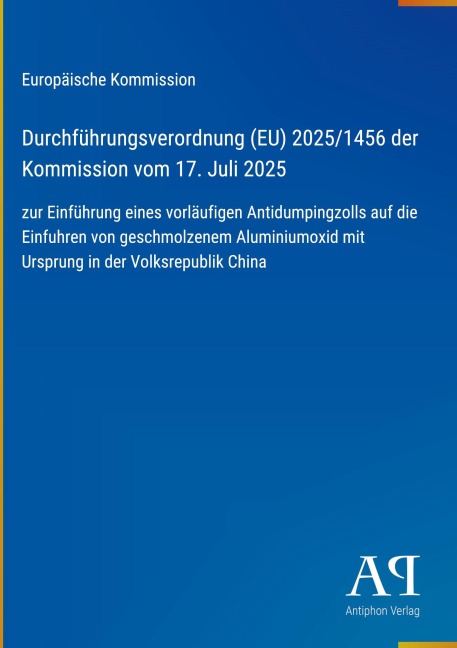 Durchführungsverordnung (EU) 2025/1456 der Kommission vom 17. Juli 2025 - Europäische Kommission