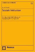 Cover-Bild zum Titel 'Soziale Inklusion' von 'André Reinelt'