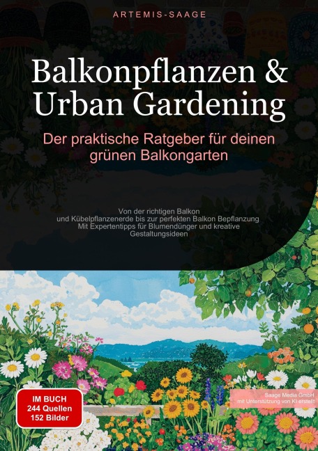 Balkonpflanzen & Urban Gardening: Der praktische Ratgeber für deinen grünen Balkongarten - Artemis Saage - Deutschland