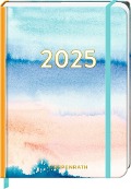 Kleiner Wochenkalender - Mein Jahr 2025 - Aquarell blau - 