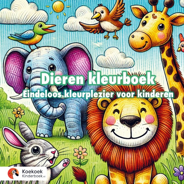 Dieren kleurboek voor kinderen (4-8 jaar) - Koekoek Kinderboek