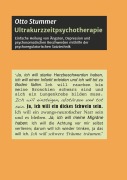 Cover-Bild zum Titel 'Ultrakurzzeitpsychotherapie' von 'Otto Stummer'