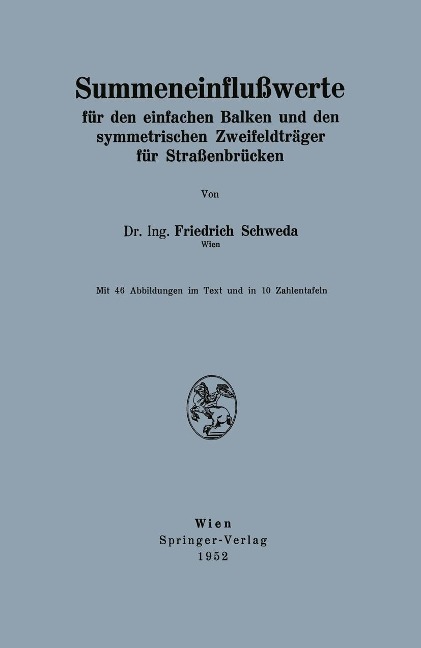 Summeneinflußwerte - Friedrich Schweda