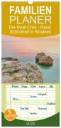 Familienplaner 2026 - Die Insel Cres - Raue Schönheit in Kroatien mit 5 Spalten (Wandkalender, 21 x 45 cm) CALVENDO - Michaela Schimmack