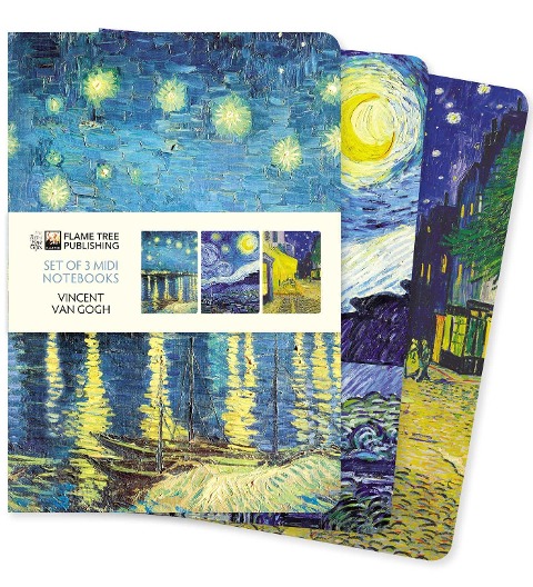 Vincent Van Gogh Set of 3 MIDI Notebooks - 