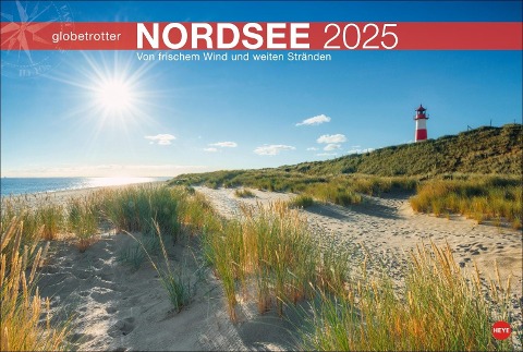 Nordsee Globetrotter Kalender 2025 - Von frischem Wind und weiten Stränden - 