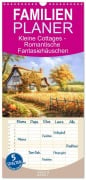 Cover-Bild zum Titel 'Familienplaner 2027 - Kleine Cottages - Romantische Fantasiehäuschen mit 5 Spalten (Wandkalender, 21 x 45 cm) CALVENDO' von 'Anja Frost'