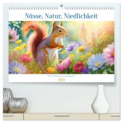 Cover-Bild zum Titel 'Der Eichhörnchen-Kalender (hochwertiger Premium Wandkalender 2026 DIN A2 quer), Kunstdruck in Hochglanz' von 'Motomi Ai'