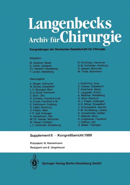 Verhandlungen der Deutschen Gesellschaft für Chirurgie - 