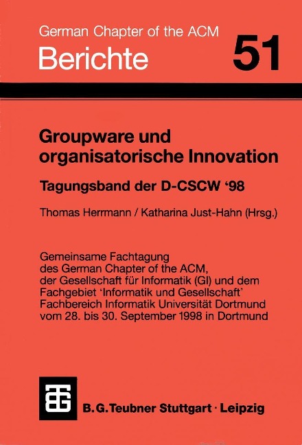 Groupware und organisatorische Innovation - Katharina Just-Hahn