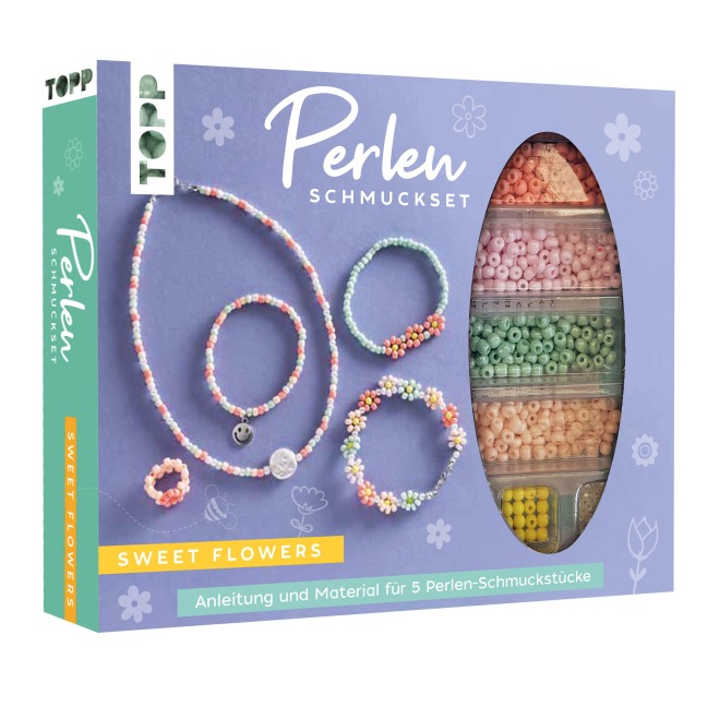 Perlen-Schmuckset - Sweet Flowers - Frechverlag