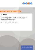 Cover-Bild zum Titel 'Änderungen bei der Ausbuchung von Finanzinstrumenten' von 'A. Kaindl'