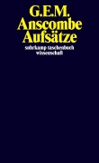 Cover-Bild zum Titel 'Aufsätze' von 'G. E. M. Anscombe'