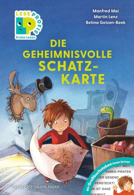 Leseprofis - GROSSBUCHSTABEN: DIE GEHEIMNISVOLLE SCHATZKARTE, Erstes Lesen - Manfred Mai, Martin Lenz