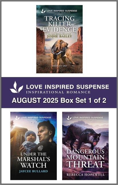 Love Inspired Suspense August 2025 - Box Set 1 of 2 - Jodie Bailey, Jaycee Bullard, Rebecca Hopewell