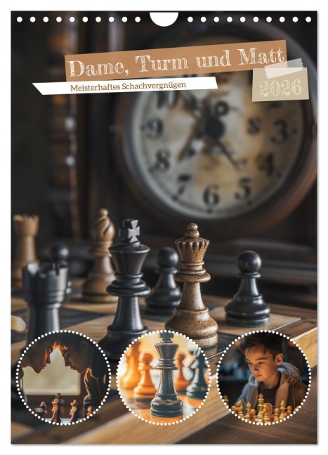 Dame, Turm und Matt (Wandkalender 2026 DIN A4 hoch), CALVENDO Monatskalender - Steffen Gierok-Latniak
