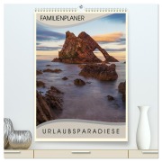 Cover-Bild zum Titel 'Urlaubsparadiese - Familienplaner (hochwertiger Premium Wandkalender 2026 DIN A2 hoch), Kunstdruck in Hochglanz' von 'Hiacynta Jelen'
