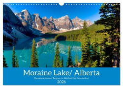 Cover-Bild zum Titel 'Moraine Lake, Alberta/ Kanada (Wandkalender 2026 DIN A3 quer), CALVENDO Monatskalender' von 'Hans G. Pfaff'