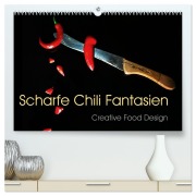 Cover-Bild zum Titel 'Scharfe Chili Fantasien - Creative Food Design (hochwertiger Premium Wandkalender 2026 DIN A2 quer), Kunstdruck in Hochglanz' von 'Ola Feix'