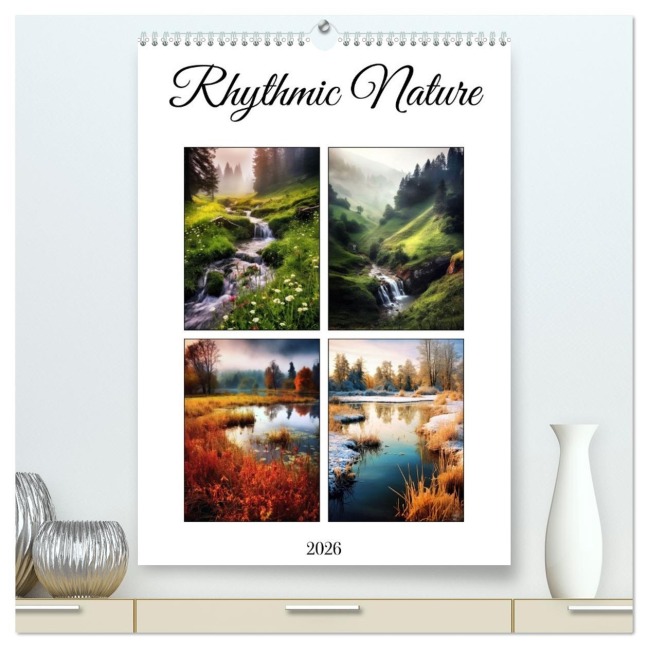 Rhythmic Nature (High Quality Premium Wall Calendar 2026 DIN A2 portrait),CALVENDO 12 Month Wall Calendar - Justyna Jaszke JBJart