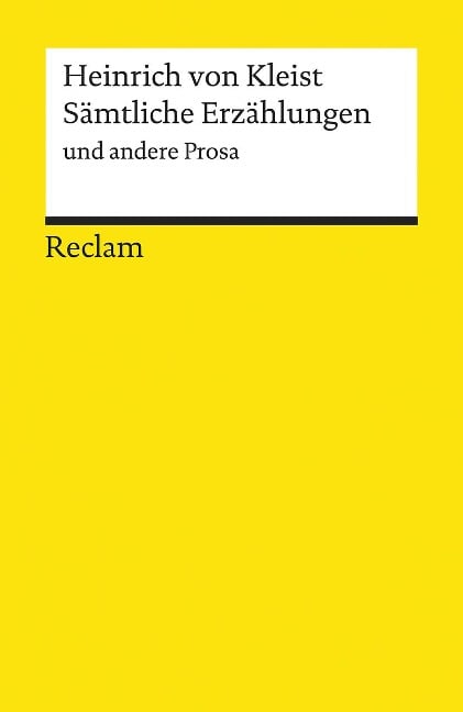Sämtliche Erzählungen - Heinrich von Kleist