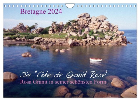 Bretagne, die Côte de Granit Rose, rosa Granit in seiner schönsten Form. (Wandkalender 2024 DIN A4 quer), CALVENDO Monatskalender - Roland T. Frank