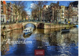 Cover-Bild zum Titel 'Amsterdam Kalender 2027 - Wandkalender | Fotokalender |Niederlande |Mitteleuropa 35x50cm - Atemberaubende Fotos von Amsterdams Sehenswürdigkeiten, Kanälen und kulturellen Highlights.' von ''