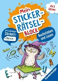 Ravensburger Mein Stickerrätselblock: Buchstaben für Kinder ab 5 Jahren - spielerisch Buchstaben und Lesen Lernen mit lustigen Übungen und Sticker-Spaß - Kirstin Jebautzke