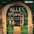 Cover-Bild zum Titel 'Alles was ich dir geben will' von 'Dolores Redondo'