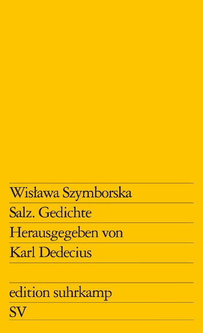 Salz - Wislawa Szymborska
