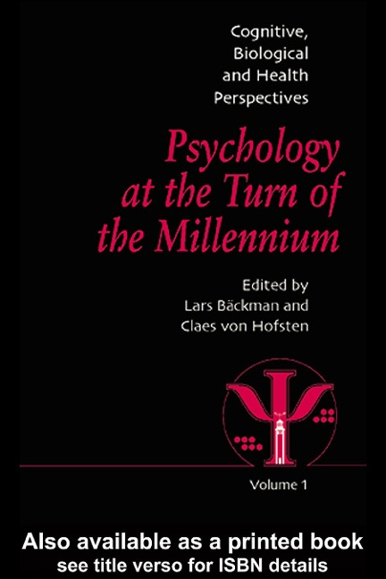 Psychology at the Turn of the Millennium, Volume 1 - 