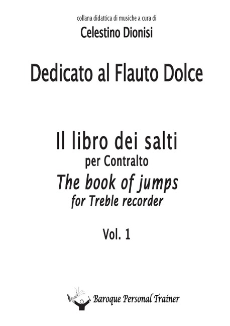 Dedicato al Flauto Dolce - I salti per Contralto Vol. 1 - Celestino Dionisi