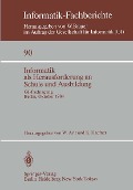 Cover-Bild zum Titel 'Informatik als Herausforderung an Schule und Ausbildung' von ''