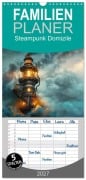 Cover-Bild zum Titel 'Familienplaner 2027 - Steampunk Domizile mit 5 Spalten (Wandkalender, 21 x 45 cm) CALVENDO' von 'Daniela Tapper'